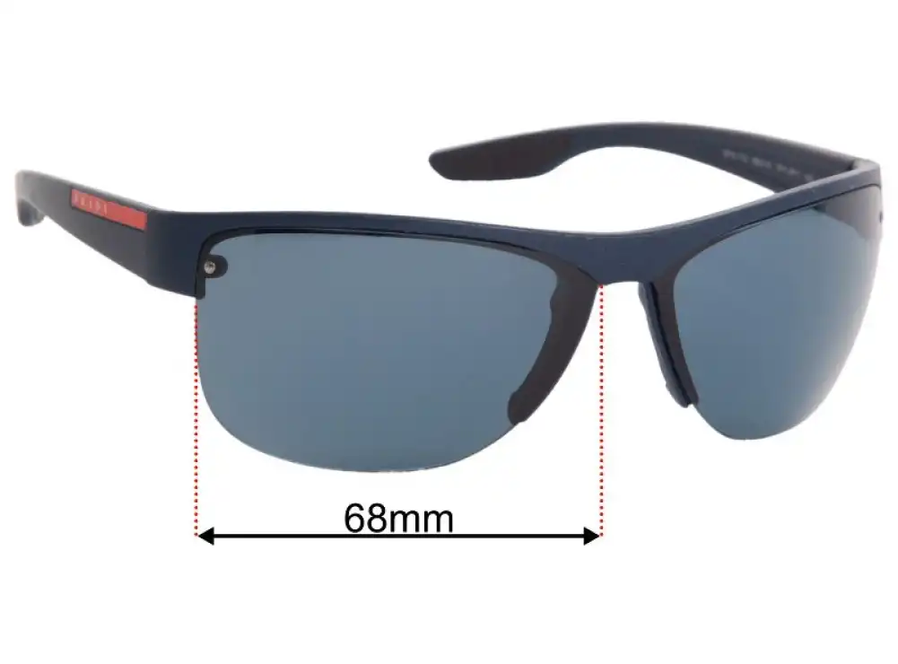 Prada SPS17U 68mm Replacement Lenses by Sunglass Fix™